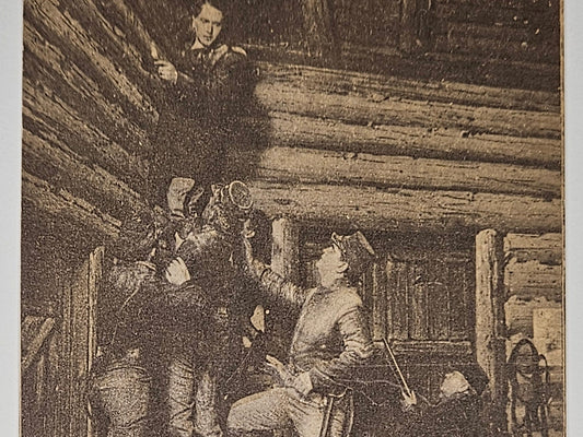 1912 Movie Advertising Postcard for Athenaeum Theater- "Scene From The Littlest Rebel" - A. H. Woods - Presented By Edward Peple