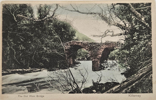 The Old Weir Bridge - Killarney, Ireland - For Ireland Use Only on Back - 1910s Postcard