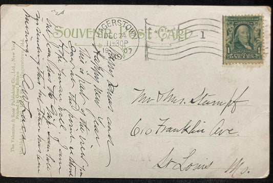 Conococheague, Williamsport, Maryland - Printed in Great Britain - Vintage Postcard