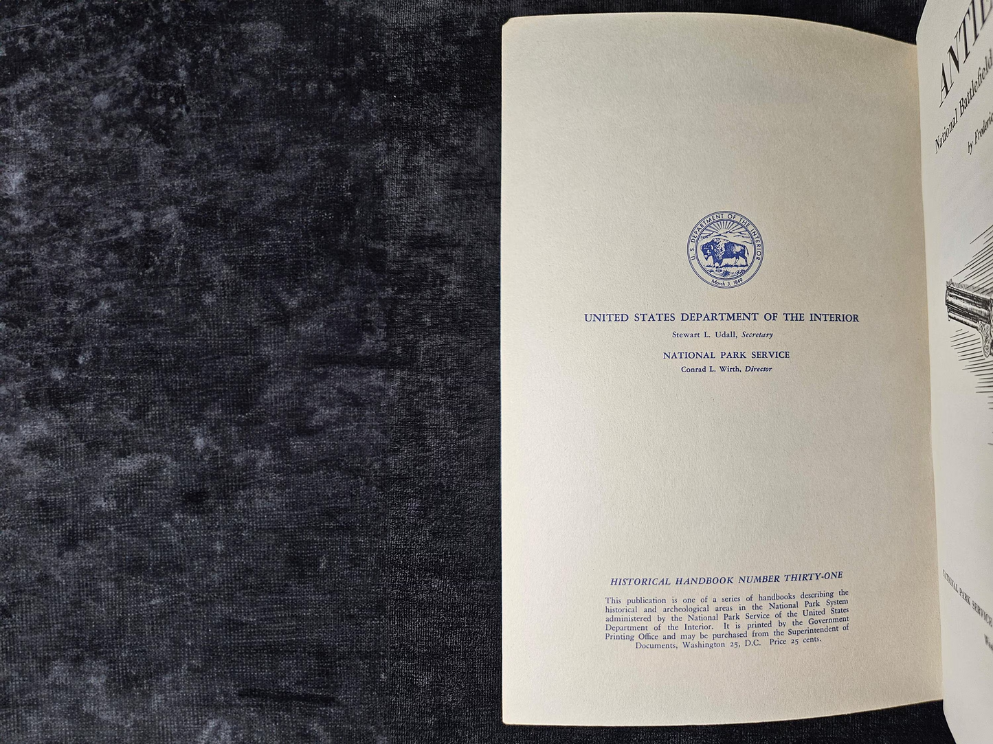 Civil War Memorabilia 1960 Historical Handbook - Antietam - National Military Book