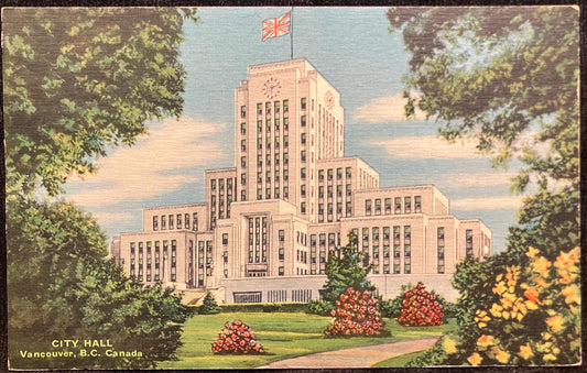 City Hall - Vancouver, B. C., Canada - International Postcard