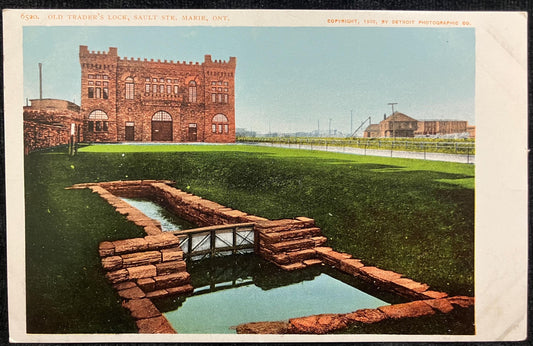 Old Trader’s Lock - Salt Ste.Marie, Ont., Canada - Vintage Postcard