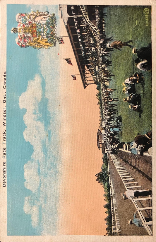 Devonshire Race Track - Windsor, Ont., Canada. - 1910 Postcard