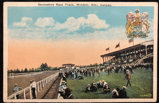 Devonshire Race Track - Windsor, Ont., Canada. - 1910 Postcard