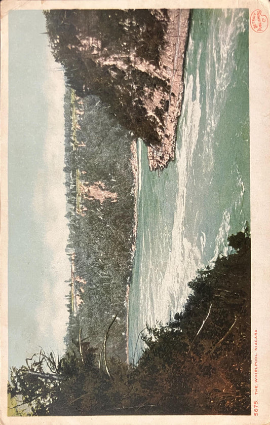The Whirlpool. Niagara. - Detroit Publishing Co. - Vintage Postcard sent in 1908