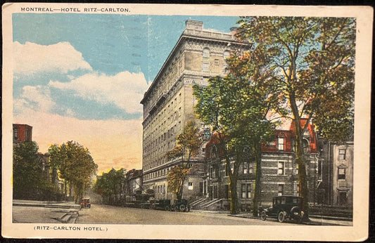 Montreal - Hotel Ritz-Carlton. - (Ritz-Carlton Hotel.) - Printed in Canada - Vintage Postcard