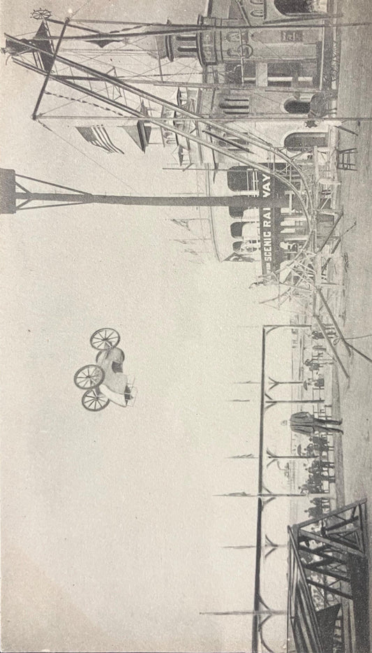 RPPC - An Open Air Performance - Ontario Beach Park - Canada - Black and White Postcard