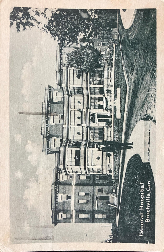 General Hospital - Brockville, Can. - 1920 Hospital Postcard