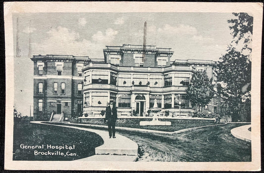 General Hospital - Brockville, Can. - 1920 Hospital Postcard