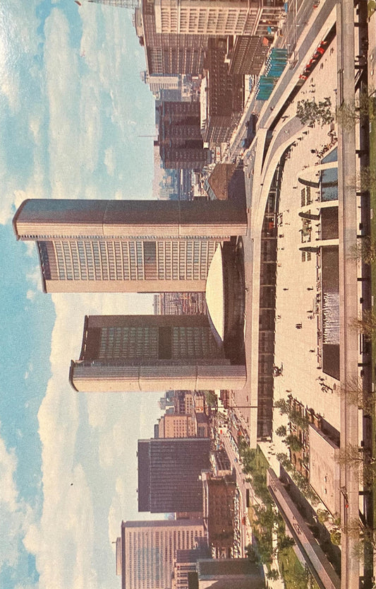 Toronto Skyline with City Hall and Nathan Philips Square - Canada - Made in Canada - Vintage International Postcard