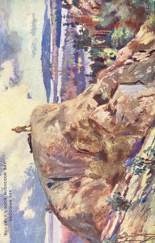 Dreamer’s Rock - McGregor Bay - North Channel - Georgian Bay, Canada - Printed in Great Britain - Vintage InternationalPostcard
