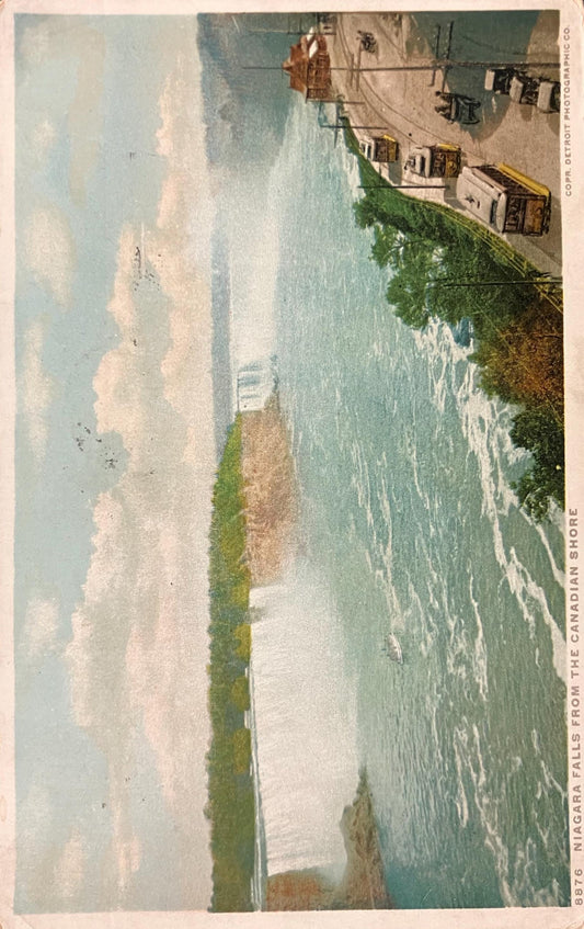 Niagara Falls From the Canadian Shore - Copr. Detroit Photographic Co. - Vintage Postcard