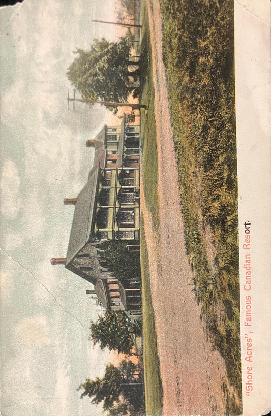 Shore Acres - Famous Canadian Resort in 1909 - Printed in Germany - International postcard