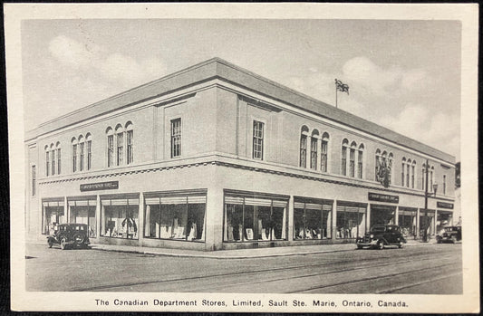 The Canadian Department Stores - Limited - Sault Ste. Marie, Ontario, Canada - Vintage Storefront Real Picture Postcard - RPPC offset printed