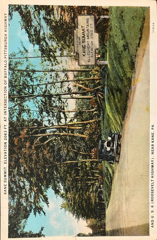 Kane Summit - Kane, PA - 1920s Postcard