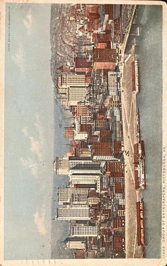 Group of Skyscrapers - Pittsburgh, PA. - 1920s Pittsburgh Postcard