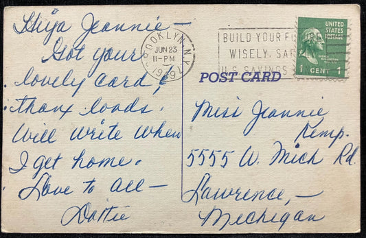 Botanic Garden, Brooklyn, New York - Vintage Postcard