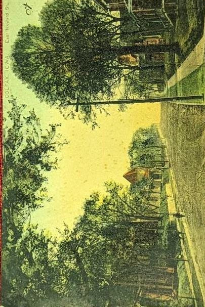 Colfax, Iowa, East Howard Street in 1910 - Vintage Postcard (Used)