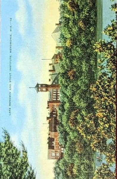 Lake Menomin and Stout Institute, Menomonie, Wisconsin
