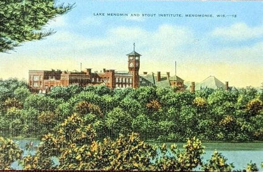 Lake Menomin and Stout Institute, Menomonie, Wisconsin