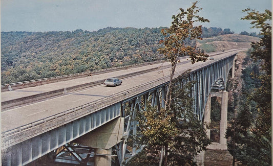 Pennsylvania Shortway Birdge Interstate 80- Over Allegheny River Emlenton Postcard