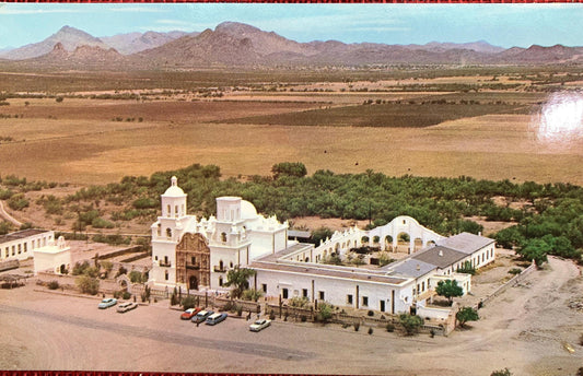 San Xavier Del Bac, Near Tucson, Arizona - Vintage Postcard