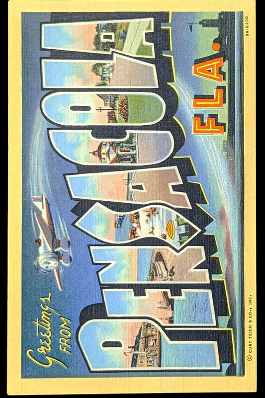 Greetings from Pensacola, Florida - Digital Print Download