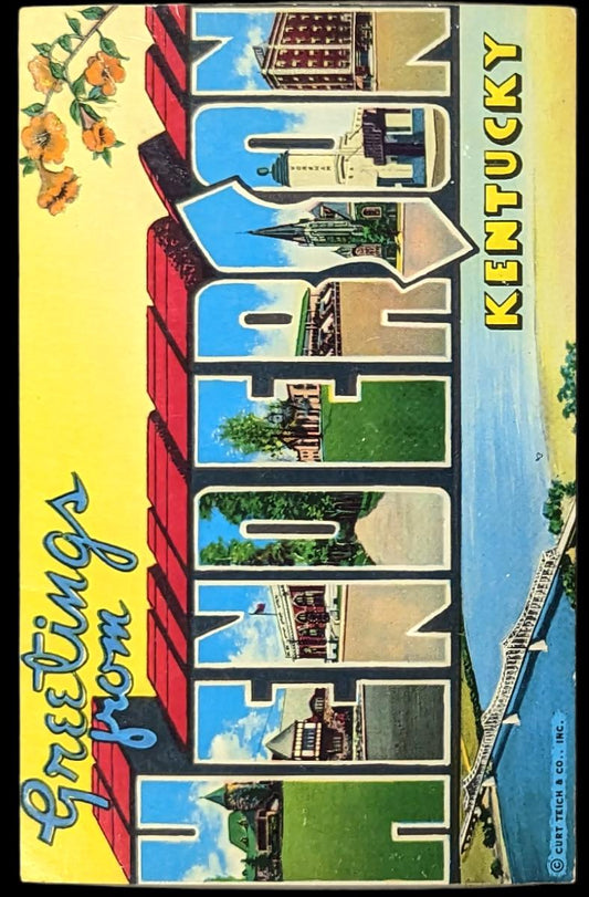 Greetings from Henderson, Kentucky - Digital Print Download