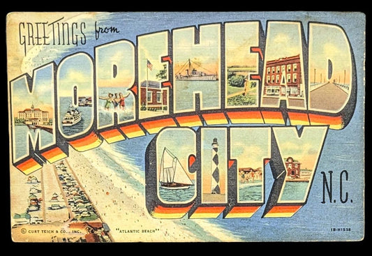 Greetings from Morehead City, North Carolina - Digital Print Download