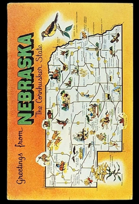 Greetings from Nebraska the Cornhusker State - Digital Print Download