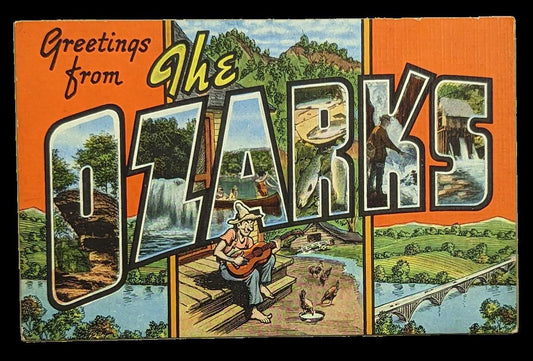 Vintage Postcard of Ozarks - Digital Postcard Download