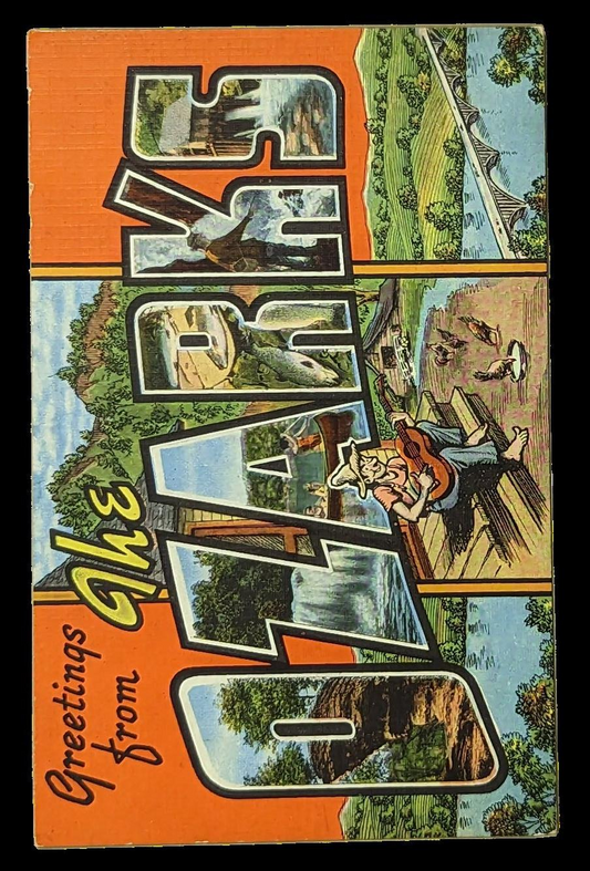 Vintage Postcard of Ozarks - Digital Postcard Download