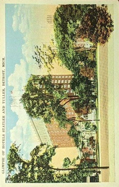 Hotel Statler Detroit, Michigan - Vintage Postcard