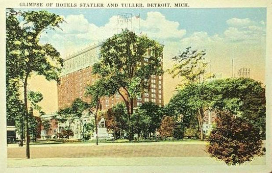 Hotel Statler Detroit, Michigan - Vintage Postcard