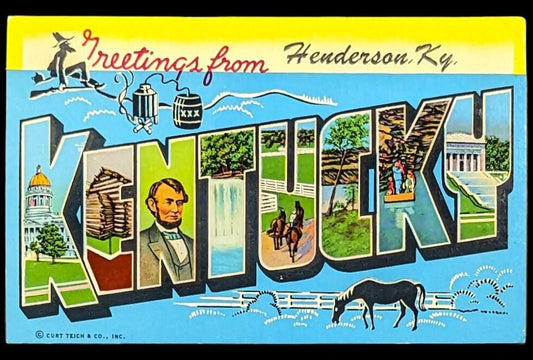 Greetings from Henderson, Kentucky - Digital Print Download