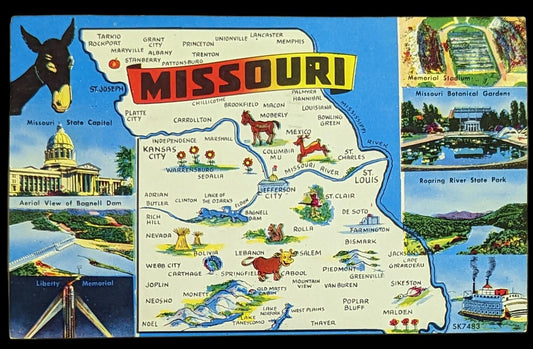 Vintage Missouri Digital Postcard Art - Digital Print Download