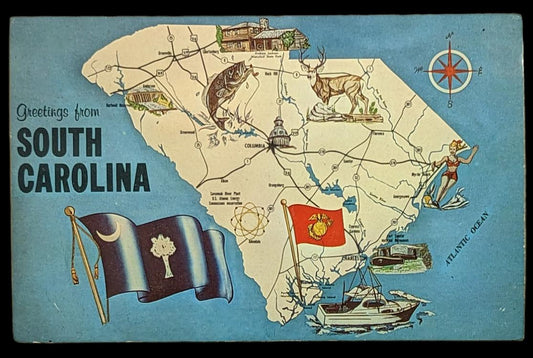 Greeting from South Carolina - Digital Print Download