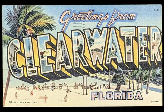 Greetings from Clearwater, Florida - Digital Print Download