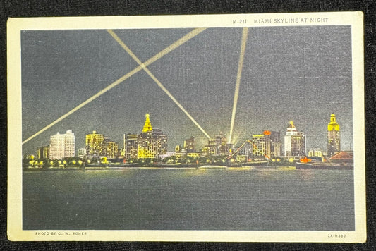Miami Vintage Postcard