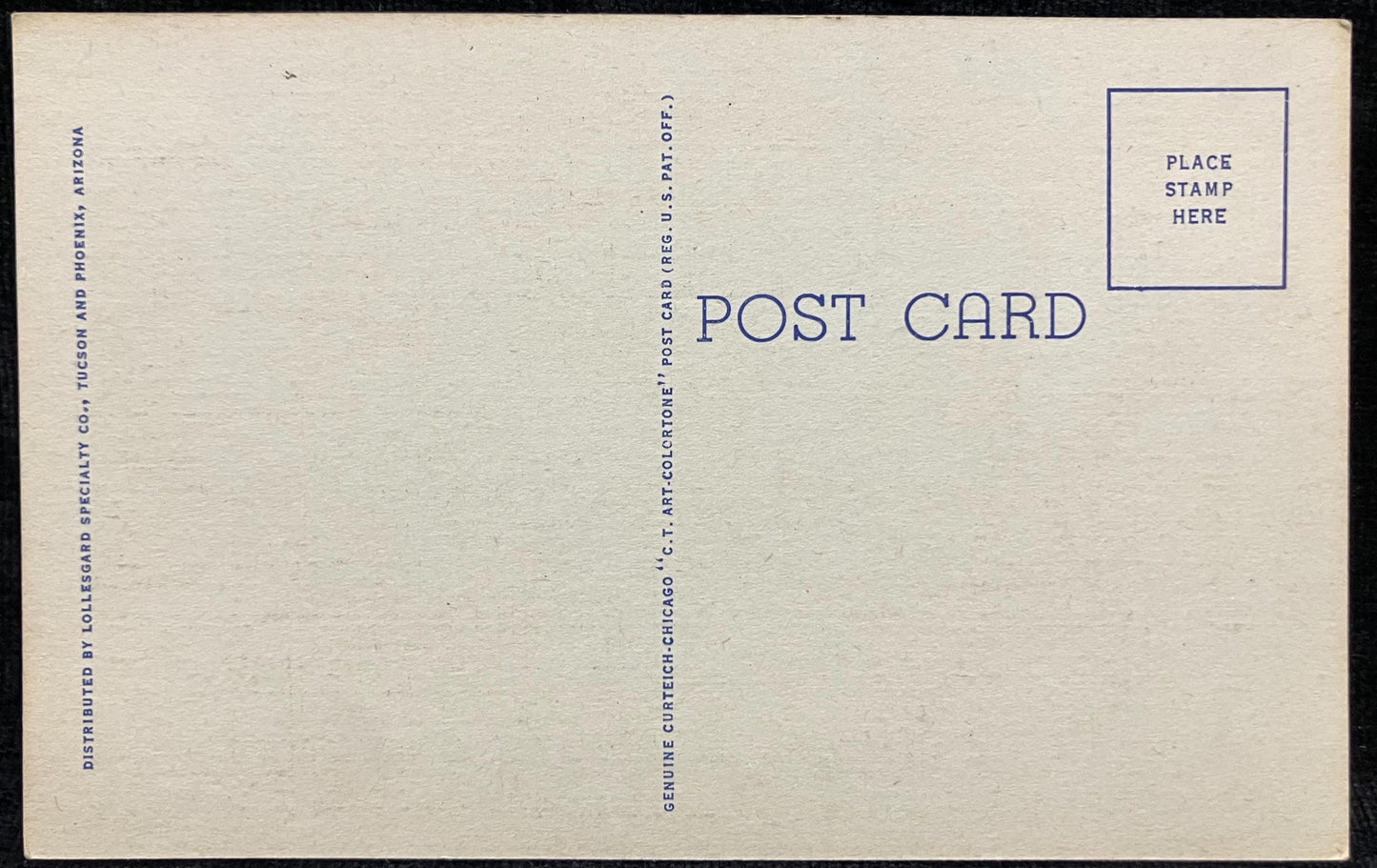 The Jail Tree - Wickenburg, Arizona - 1940s Linen Postcard