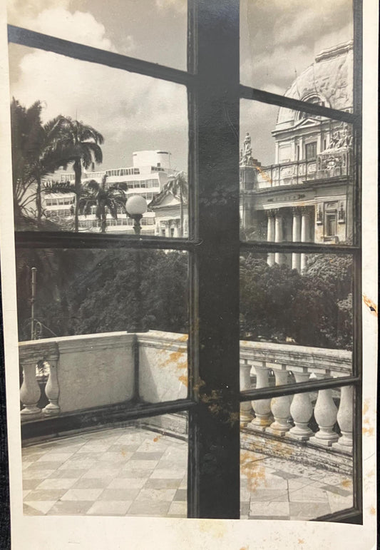 RPPC - A Window With a View - Wonderful Photo Composition - Architecture and Style - Late 1900s - Postcard paper, blank backside