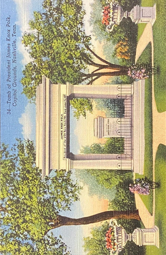 Tomb of President James Knox Polk - Capitol Grounds - Nashville, Tennessee