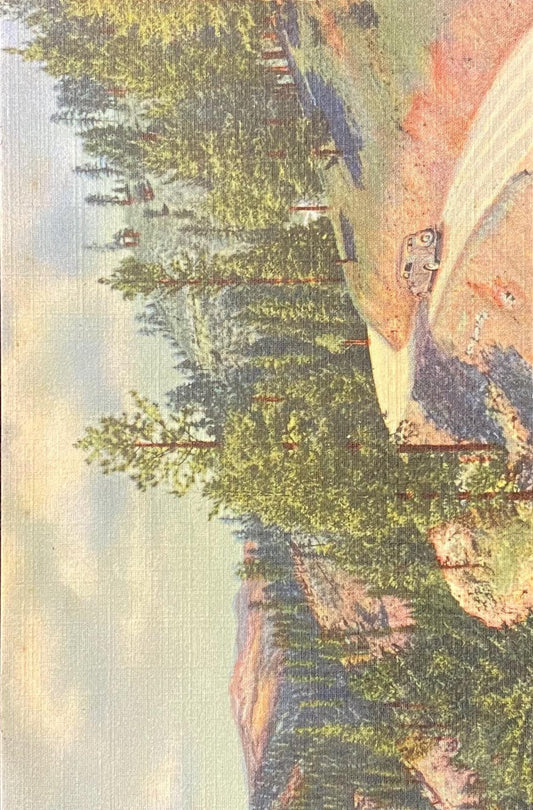 Pecos River Drive - New Mexico - 1938 Linen Postcard