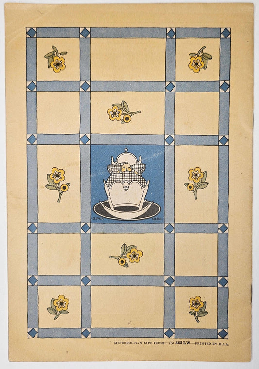 Baby's Book- Metropolitan Life Insurance Company- Cincinnati Ohio 1920s - Martha's Baby Book, 1926 -Art by Gerta Ries - Children's Artwork