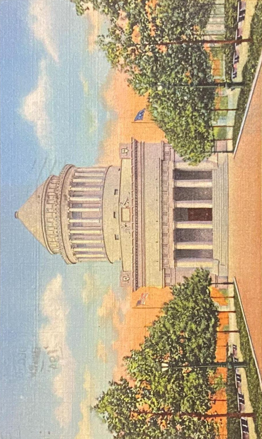 Grant's Tomb - New York City, New York - 1945 Linen Postcard