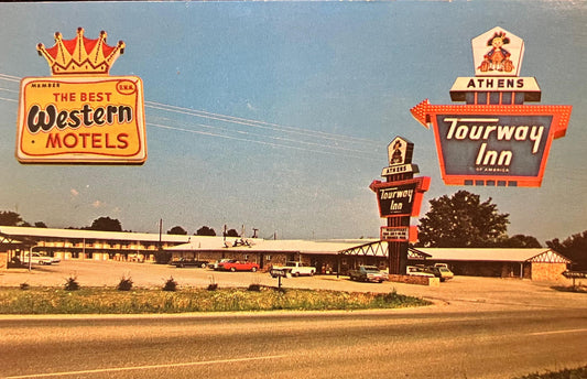 The Best Western Motels - Athens Tourway Inn of America - Athens, Alabama - 1950s-1970s Hotel Postcard