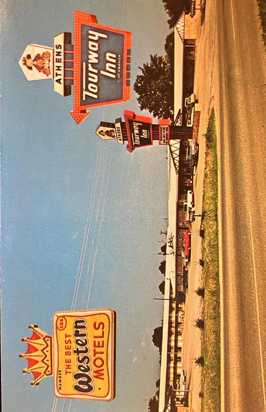 The Best Western Motels - Athens Tourway Inn of America - Athens, Alabama - 1950s-1970s Hotel Postcard