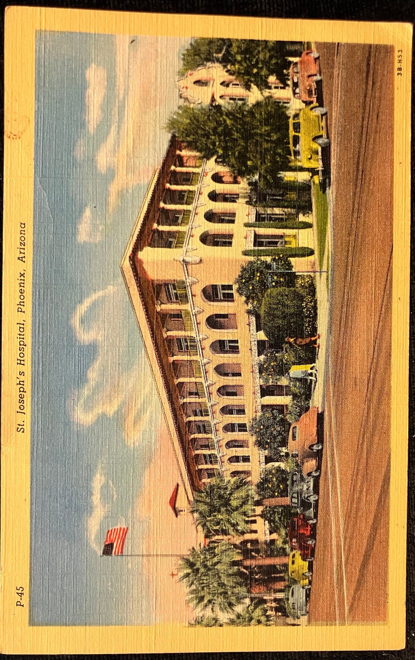 St. Joseph’s Hospital - Phoenix, Arizona - 1950s Linen Hospital Postcard