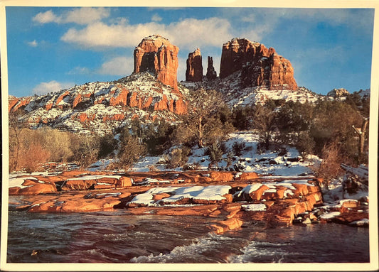Cathedral Rock - Red Rock Crossing - Oak Creek Canyon, Arizona - Photo by Ray Manley - Vintage Postcard