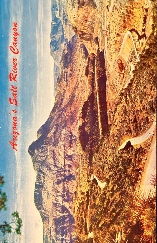 Arizona’s Salt River Canyon - Vintage Postcard